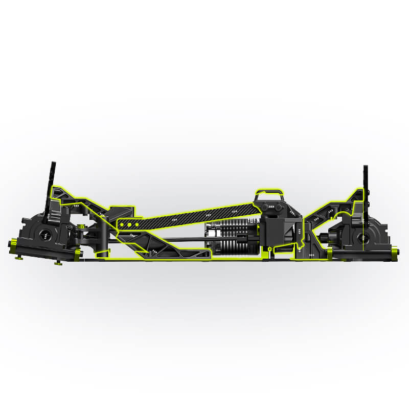 Rlaarlo Omni-Terminator Carbon Fiber V2 MINI 1:10 Scale RTR Brushless Monster Truck, RZ001B-C